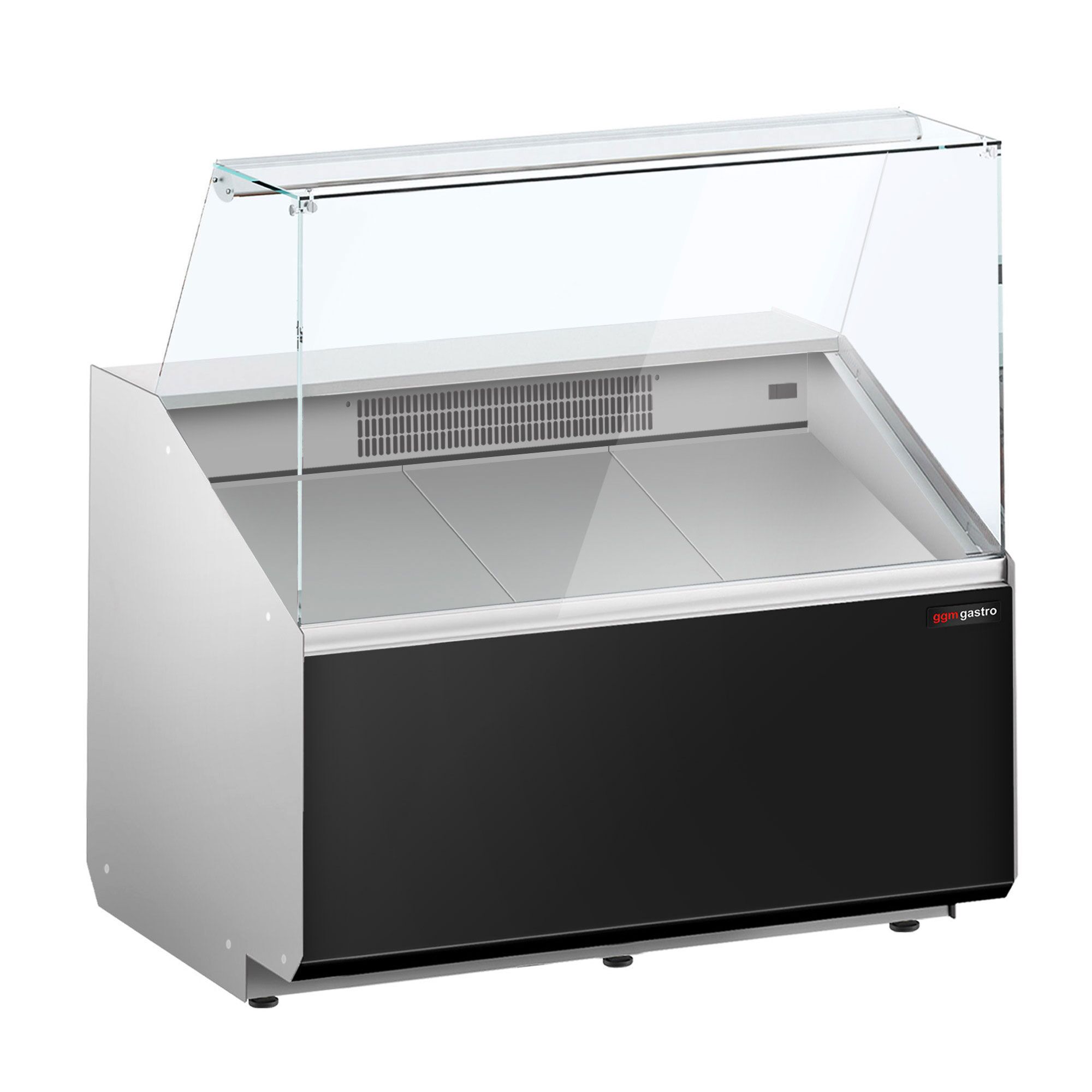 Comptoir vitrine réfrigérée - 944x979mm - +2/+6°C - 200L - Façade noire