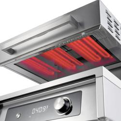Elektrisk salamandergrill / Lyftsalamander - Infraröd - 4,5 kW - 220 V - Elektronisk styrning - Höj- och sänkbart värmeelement