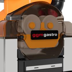 Elektrische Fruchtsaftpresse - mit Push & Juice-Taste, automatischer Fruchtzufuhr & Reinigungsmodus - Orange