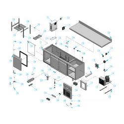 Frysbänk - med 3 dörrar
