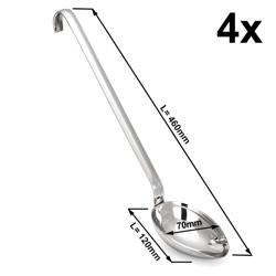 (4 kpl) Tarjoilukauha - Pituus: 460 mm - ruostumaton teräs