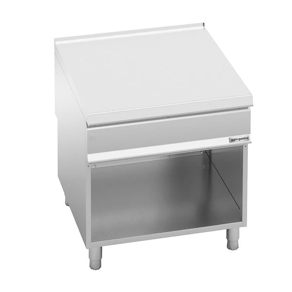 Neutral Element Stand Unit with Open Substructure Paolo 900 - 800x900x920mm - Stainless Steel AISI 304 | Scotch-Brite satin finish - Series Paolo 900