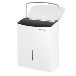 AIR-WOLF | Kosz na odpady higieniczne – 10 l – stal nierdzewna biała