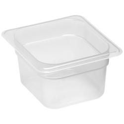 (6 pièces) CAMBRO | Contenants GN 1/6 en polypropylène – laiteux – hauteur : 100 mm