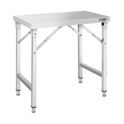 Table de travail en inox – pliable – 1000 × 600 mm