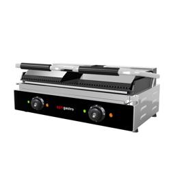 Contactgrill - 3,6 kW - boven & onderkant Gegroefd - Grilloppervlak: 485x235mm