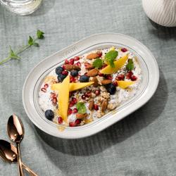 STAUB | SERIA DINING LINE – Talerz głęboki – 250 mm – ceramika – Biały trufle