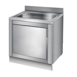 Bază din oțel inoxidabil - lungime: 80 cm