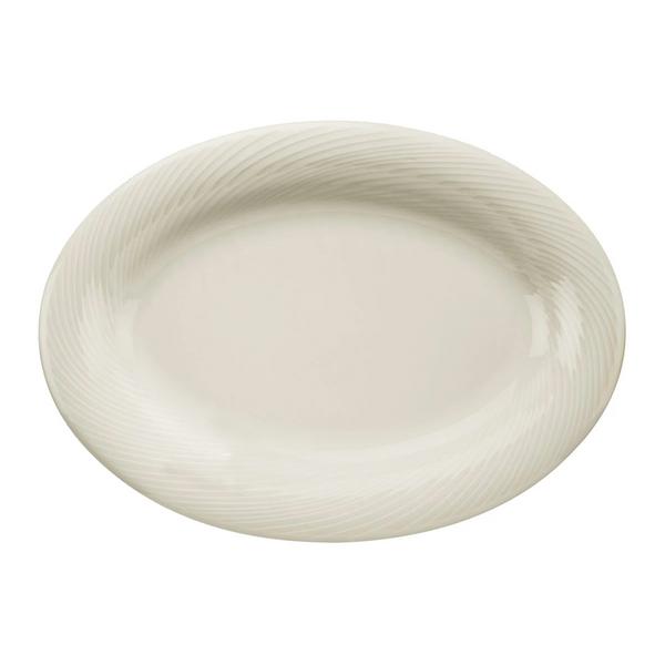 (12 pieces) SEMPRE - Platter/ Plate - oval - Length: 230mm - Cream