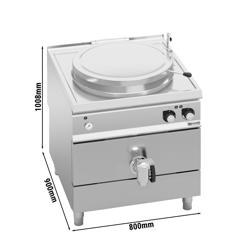 Elettrica Marmitta professionale / Pentola industriale - 150l - 18kW - Riscaldamento indiretto - con allacciamento idrico