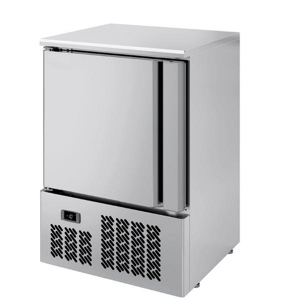 Mini congelator PREMIUM - din oțel inoxidabil - 570 mm - 95 litri - cu 1 ușă ușă solidă/completă & iluminare LED