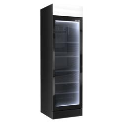 Drankenkoelkast - 595mm - 345L - 1 glasdeur & LED-interieurverlichting - zwart