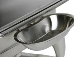 Grijana posuda — GN 1/1 - sa staklenim poklopcem s mekim zatvaranjem (chafing dish)