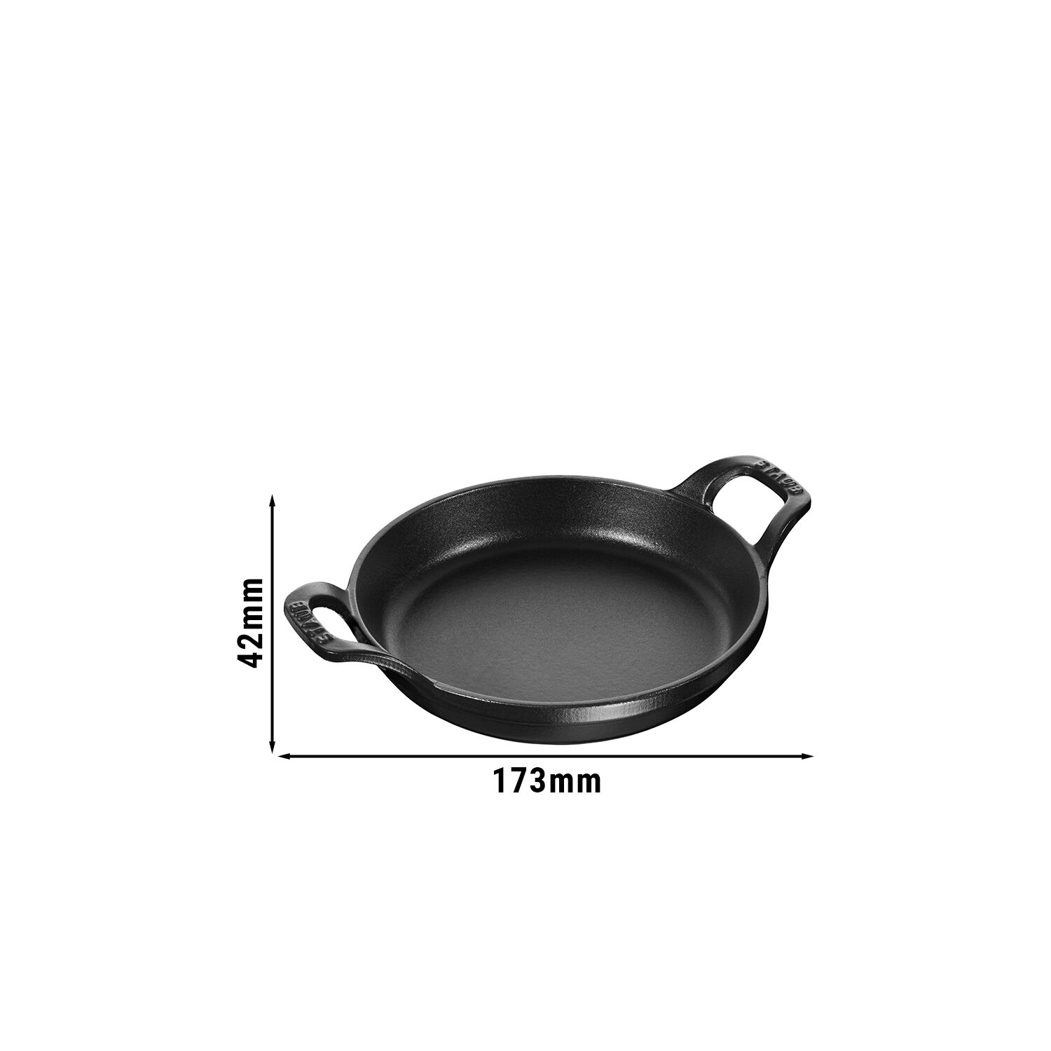 STAUB | SPECIALITIES - Plat à gratin - Ø 120mm - Fonte - Noir