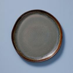 (6 piezas) DAVIDE - Plato plano - Ø 17 cm - Marrón