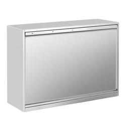 Настенный шкаф из нержавеющей стали PREMIUM - 1200x400 мм - с раздвижной дверью - Высота: 800 мм