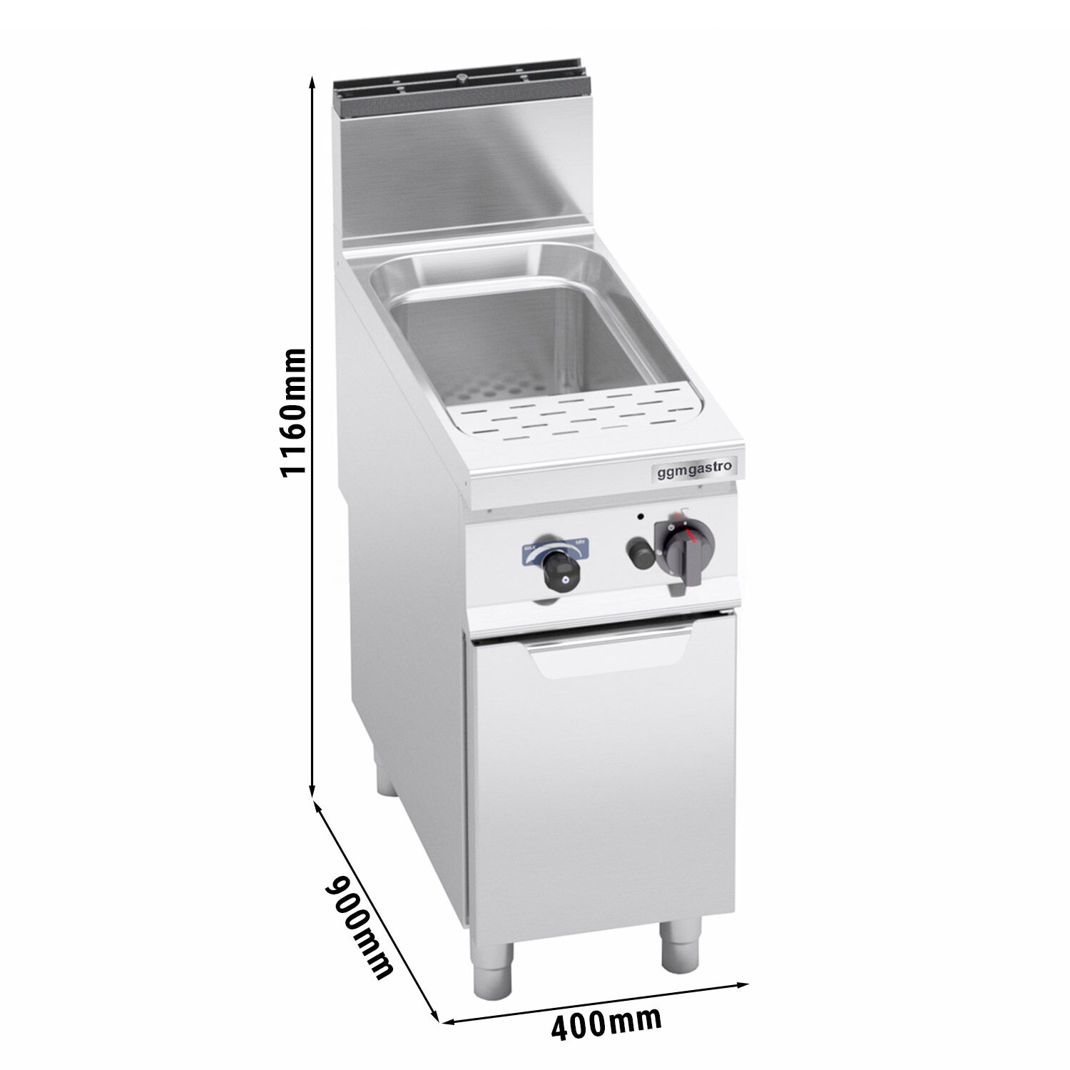 Cuiseur à pâtes à gaz – 40 litres – 12 kW