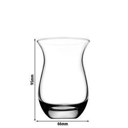 (72 uds) Vaso para té con asa - AQUA - 160 ml - Transparente