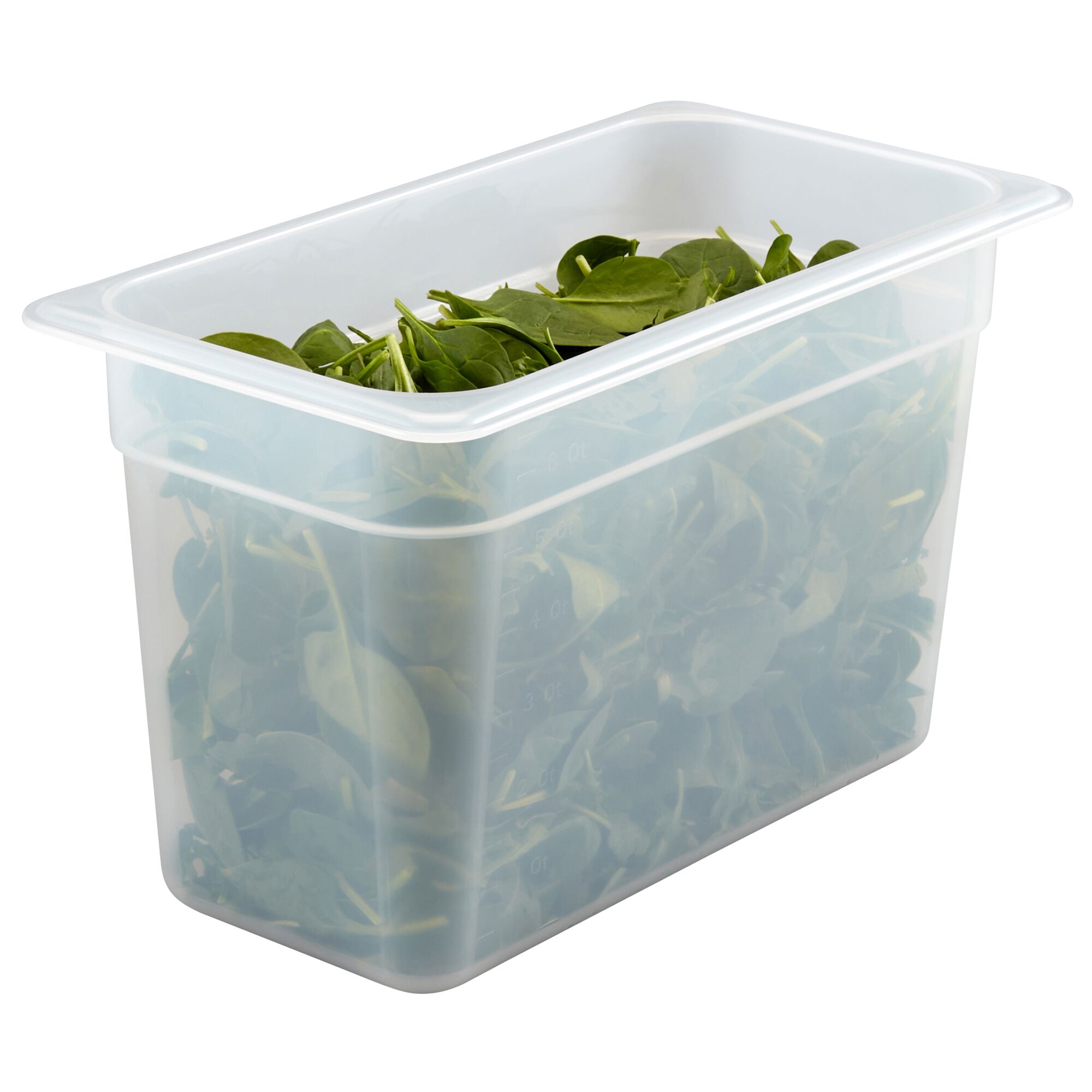 (6 pièces) CAMBRO | Bac GN 1/3 en polypropylène – translucide – Hauteur : 200 mm