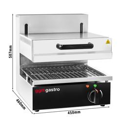 Four électrique à pita / Salamandre SPÉCIAL - 2,8 kW - 220 V - Résistances chauffantes réglables en hauteur       