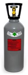 Bombola di anidride carbonica - contenuto 10kg, con tubo pescante, con valvola di sicurezza, per raffredda bicchieri GVIC2, produce neve carbonica fino a -79°C