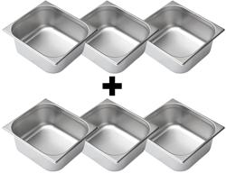 Stainless steel GN container 2/3 - depth: 150 mm