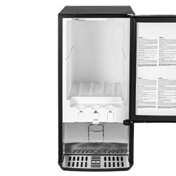 GASTRO-COOL | Üvegajtós italhűtő - 375 mm - 48 liter - 1 üvegajtóval & világító reklámpanel & LED‑világítás - fekete