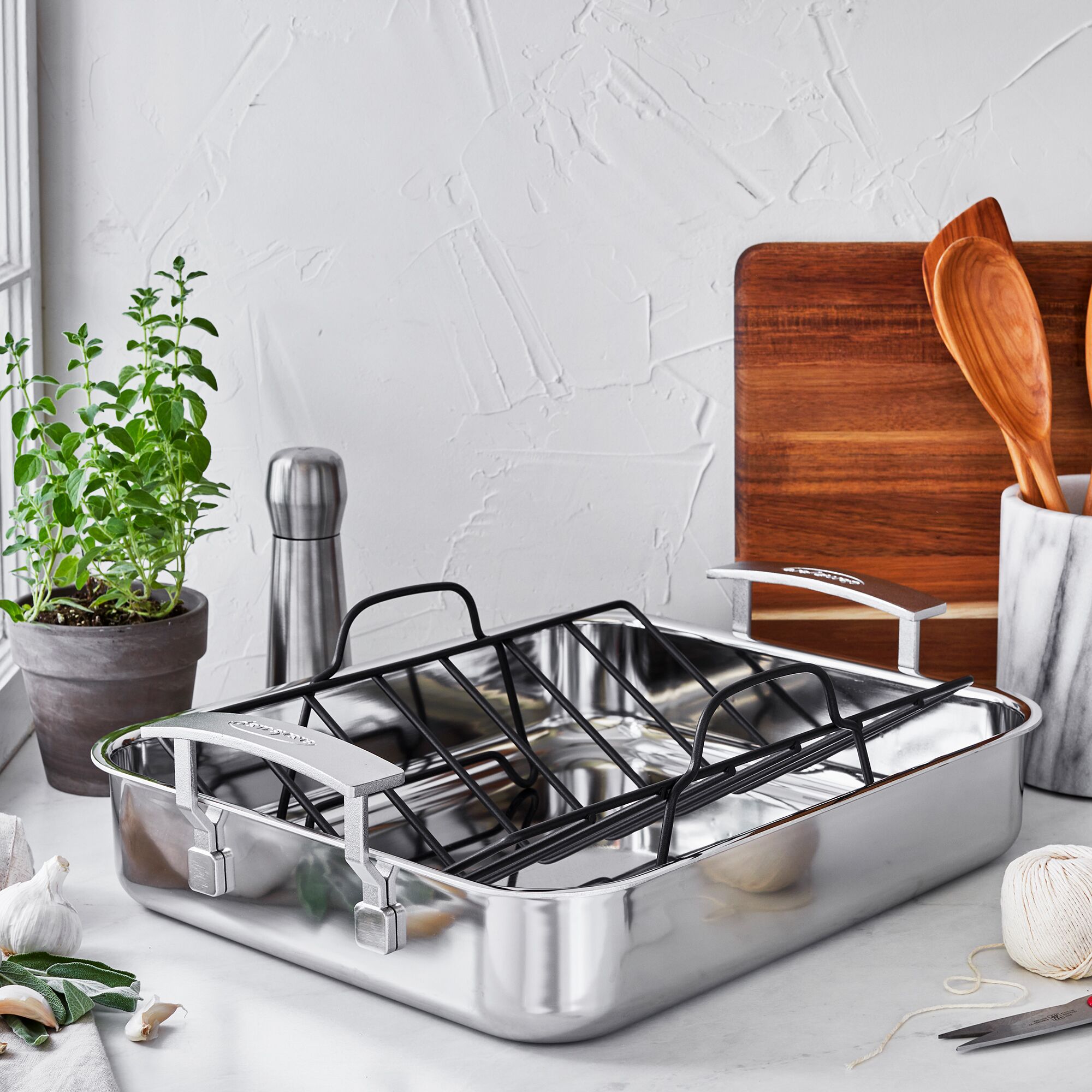 DEMEYERE | INDUSTRY 5 - Poêle à frire avec grille de cuisson - 390x330mm - inox