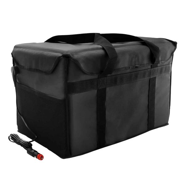 BurgerBag Pro - Bolsa térmica de entrega aquecida - para 20 caixas de hambúrguer - Preto