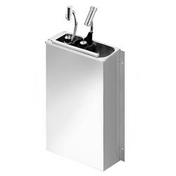 spoeldouche voor ijsscheppen - met geïntegreerde waterstop-automaat - met geïntegreerde terugstroombeveiliging - incl. zeefplaat