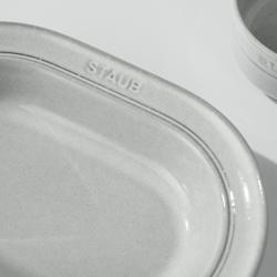 STAUB | DINING LINE - Prato - fundo - 250mm - Cerâmica - Trufa branca