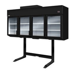 Koel-/vriescombinatie voor wandmontage - 2500mm - met 6 planken