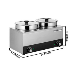 Bain Marie - Hot pot - 7 liter