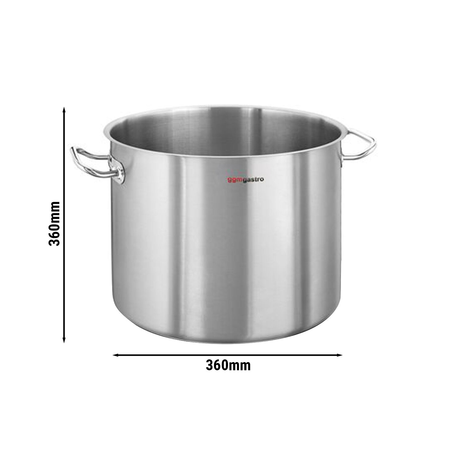 Marmite - Acier inoxydable 18/10 - Tous feux dont induction - 36,6L - Ø 36 cm - Hauteur:360mm