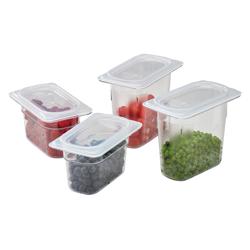 (6 piezas) CAMBRO | Tapa GN polipropileno Camwear® 1/9 - hermética - lechosa