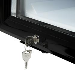 Frigider cu ușă din sticlă - 25 litri - Negru