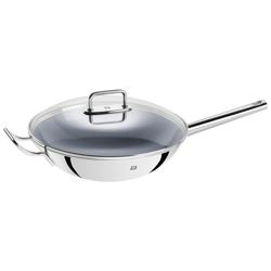 ZWILLING| Wok Pan – Ø 32 cm - Stainless Steel - Ceramic Nonstick - Induction Ready - Glass Lid