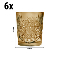 (6 τεμάχια) HOBSTAR - Ποτήρι για όλες τις χρήσεις - 350ml - Οχρά