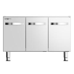 Base Cabinet for Gas Stove - 900x600x600mm - Stainless Steel AISI 304 - 3 doors - for GHK9636HP & GHK9636