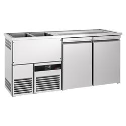 Banco spillatura birra PREMIUM - 1950x700mm - 2 porte