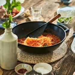 STAUB | SPECIALITIES - Wok met glazen deksel - Ø 300mm - Gietijzer - Zwart