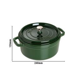 STAUB | LA COCOTTE - Kookpot - Ø 180mm - Gietijzer - Basilicumgroen