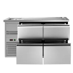 Barkoelkast PREMIUM PLUS - 1550x700mm - 4 laden