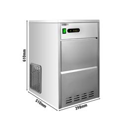 Máquina de fazer cubos de gelo / Máquina de cubos de gelo - 28 kg / 24h - Refrigerado a água