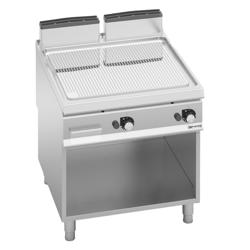 Gas stekbord - 14 kW - Räfflad - med underrede (benstativ)
