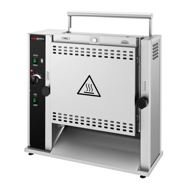 Toaster vertical - Manuel - 2,1 kW - pour pains à burger & hot-dog