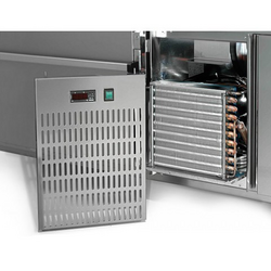 Pivski štand Premium PLUS - 1550x700 mm - 1 staklena vrata & 3 ladice 