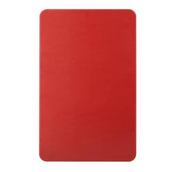 لوح تقطيع - 325x530mm - السماكة: 20mm - متوافق مع HACCP - بولي إيثيلين عالي الكثافة (PE500) - أحمر - آمن لغسالة الصحون