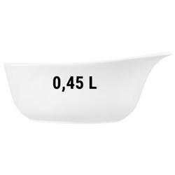(2 pcs) SELTMANN WEIDEN | Handled Porcelain Cereal Bowl – 0.45L - White - Microwave/Dishwasher Safe