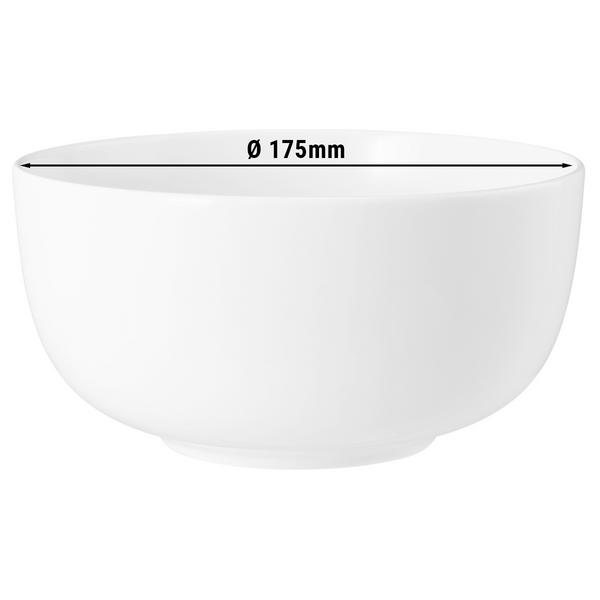SELTMANN WEIDEN | Coup Fine Dining Porcelain Soup/Salad Bowl Ø 17.5 cm – White – High-Gloss – Microwave & Oven Safe